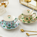 Serena Tea Cup & Saucer Set Pocelain