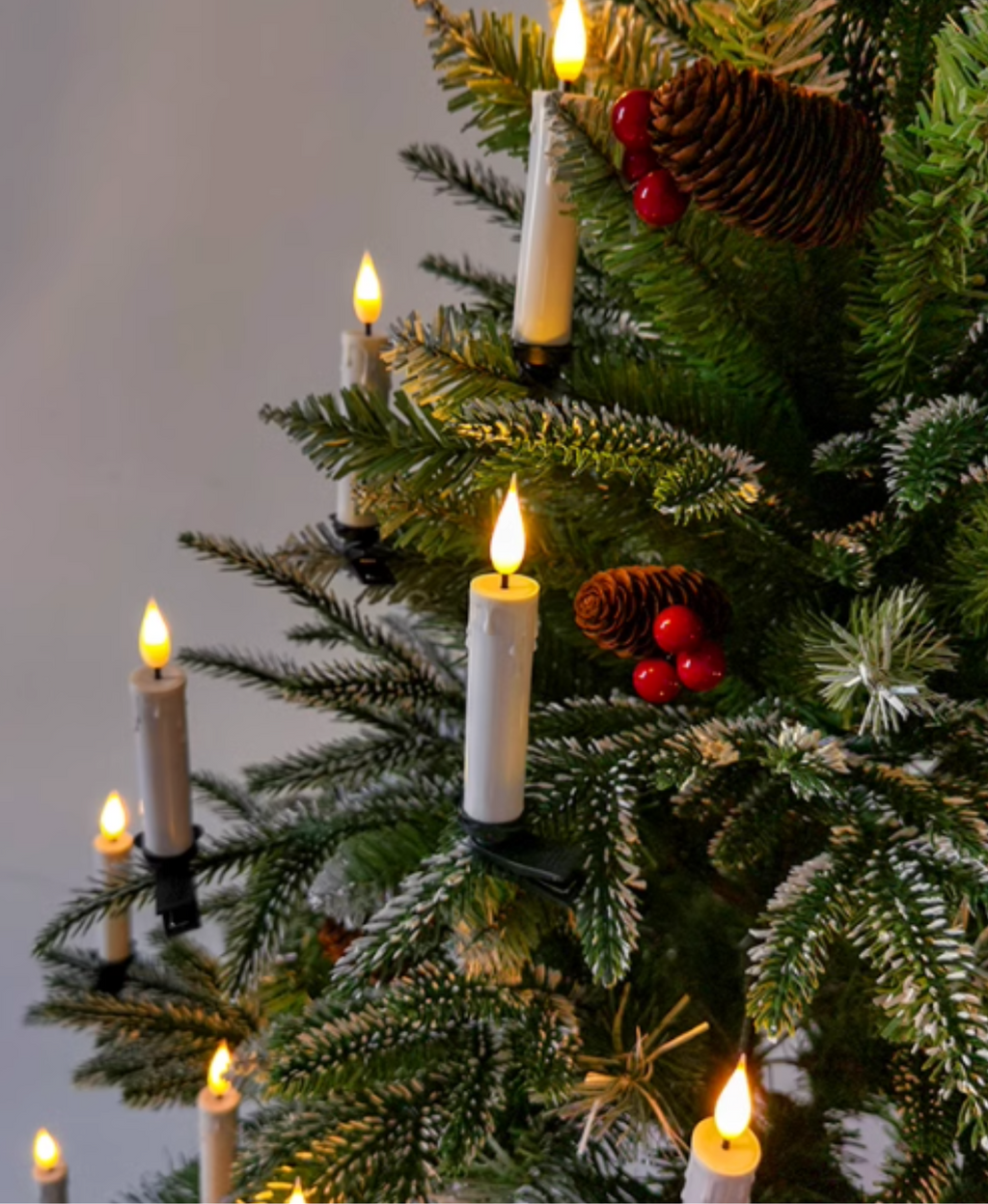Christmas Tree Candle Clip Set