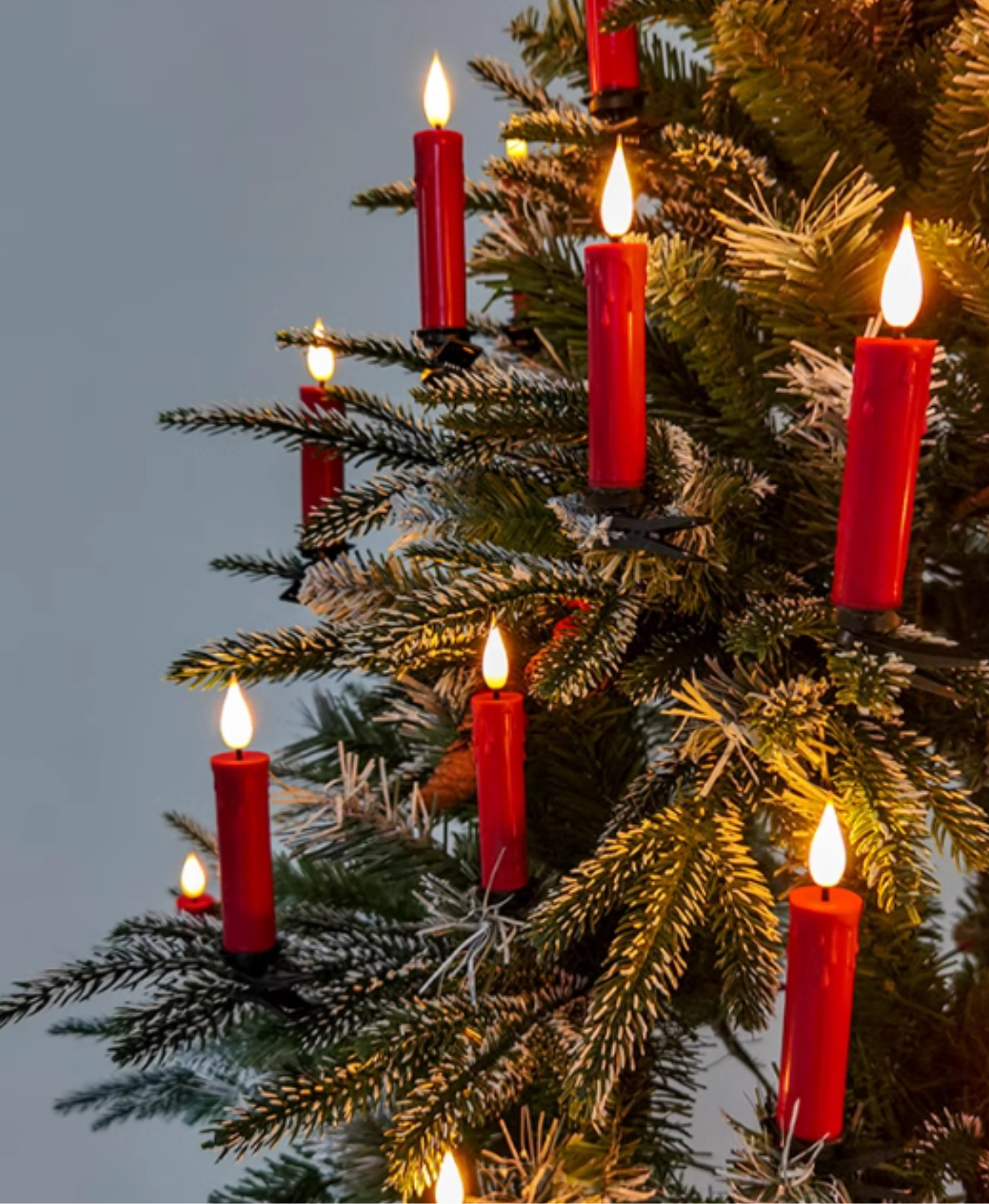 Christmas Tree Candle Clip Set