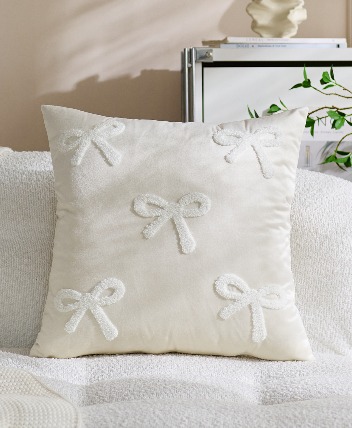 Coquette Bow Cushion Cover