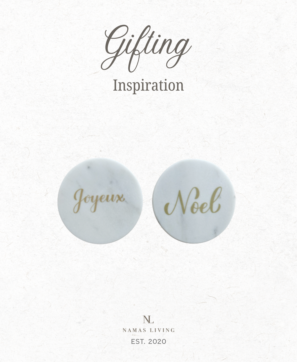 GIFTING INSPIRATION - Christmas Marble Coaster