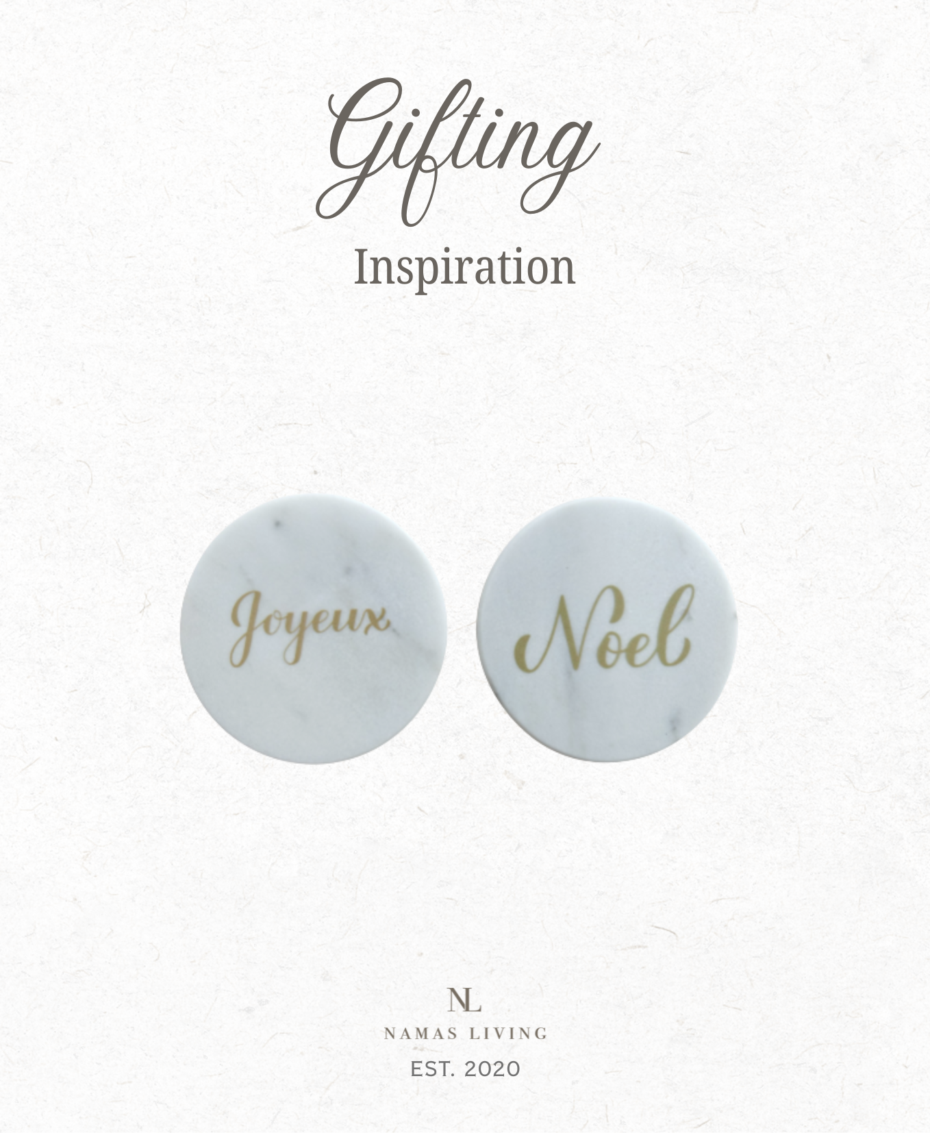 GIFTING INSPIRATION - Christmas Marble Coaster