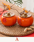 GIFTING INSPIRATION - Persimmon Auspicious Canister