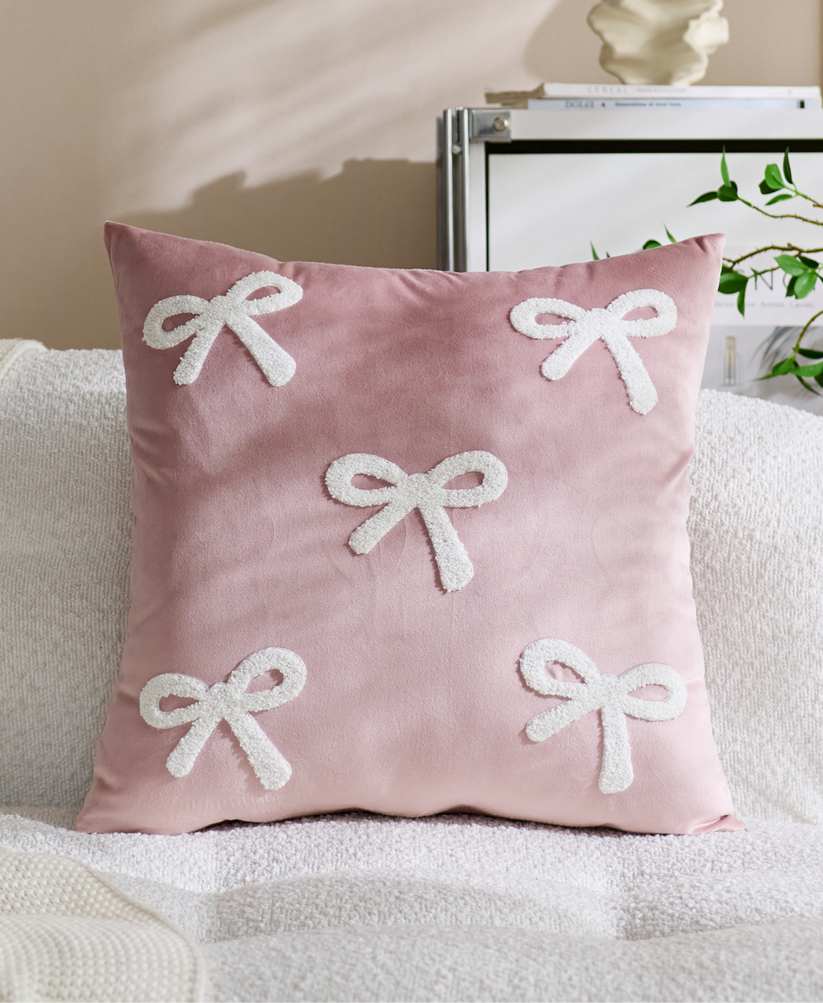 Coquette Bow Cushion Cover