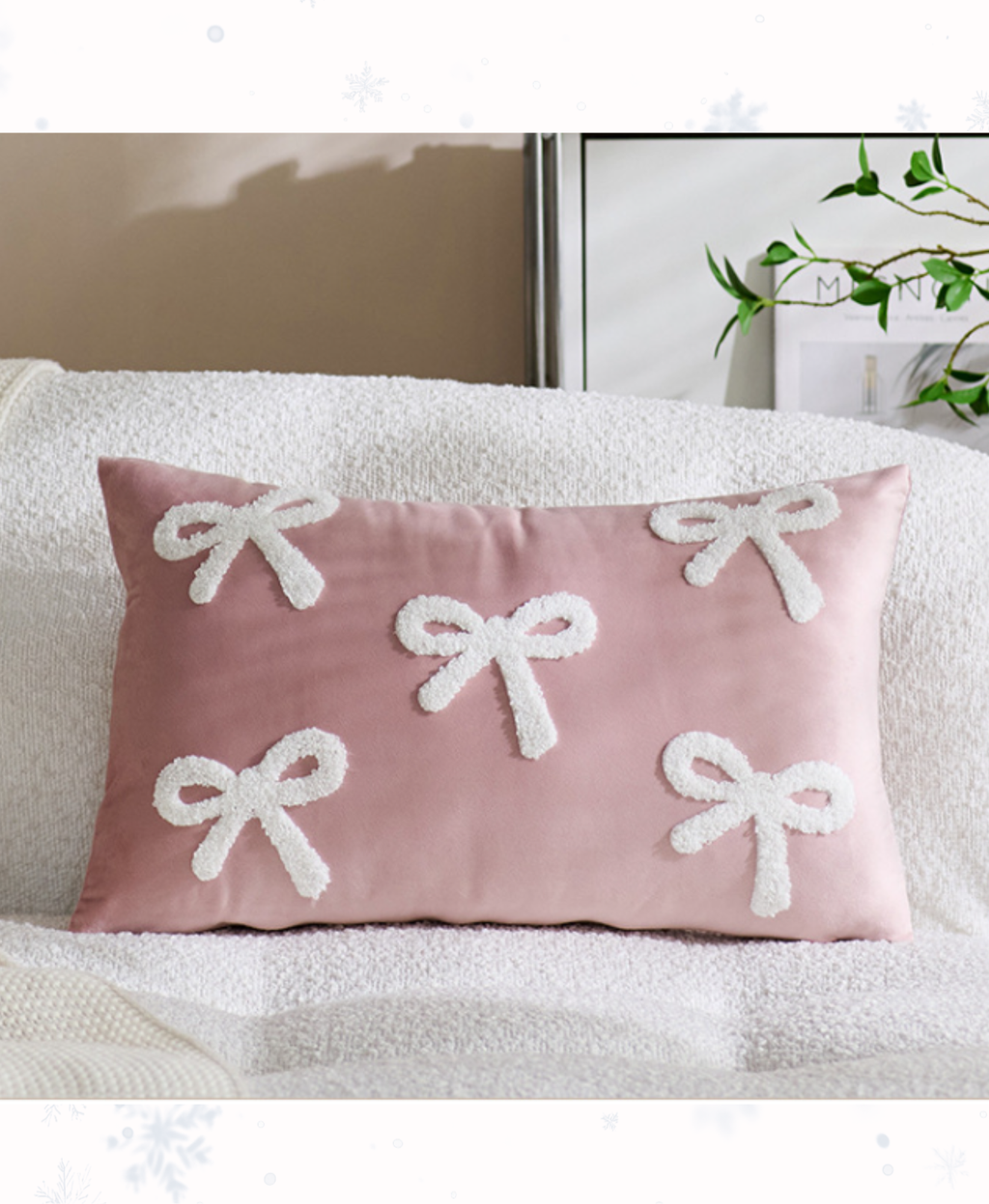 Coquette Bow Cushion Cover