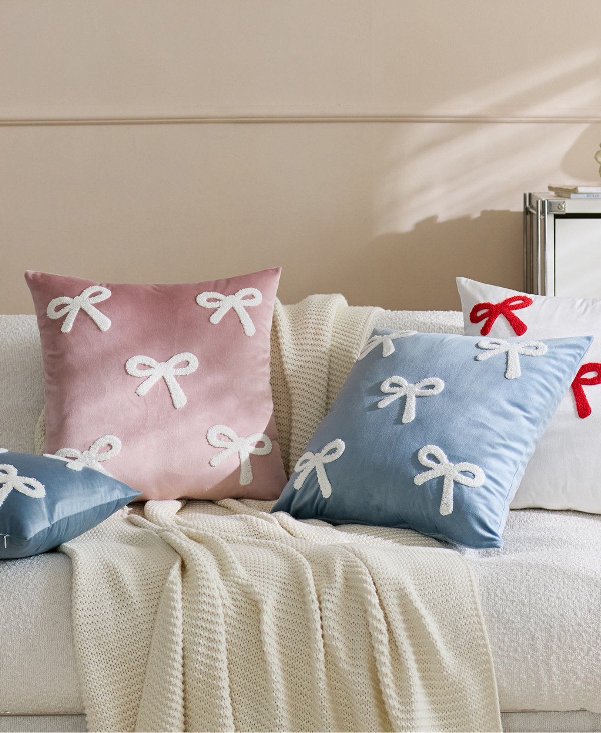 Coquette Bow Cushion Cover