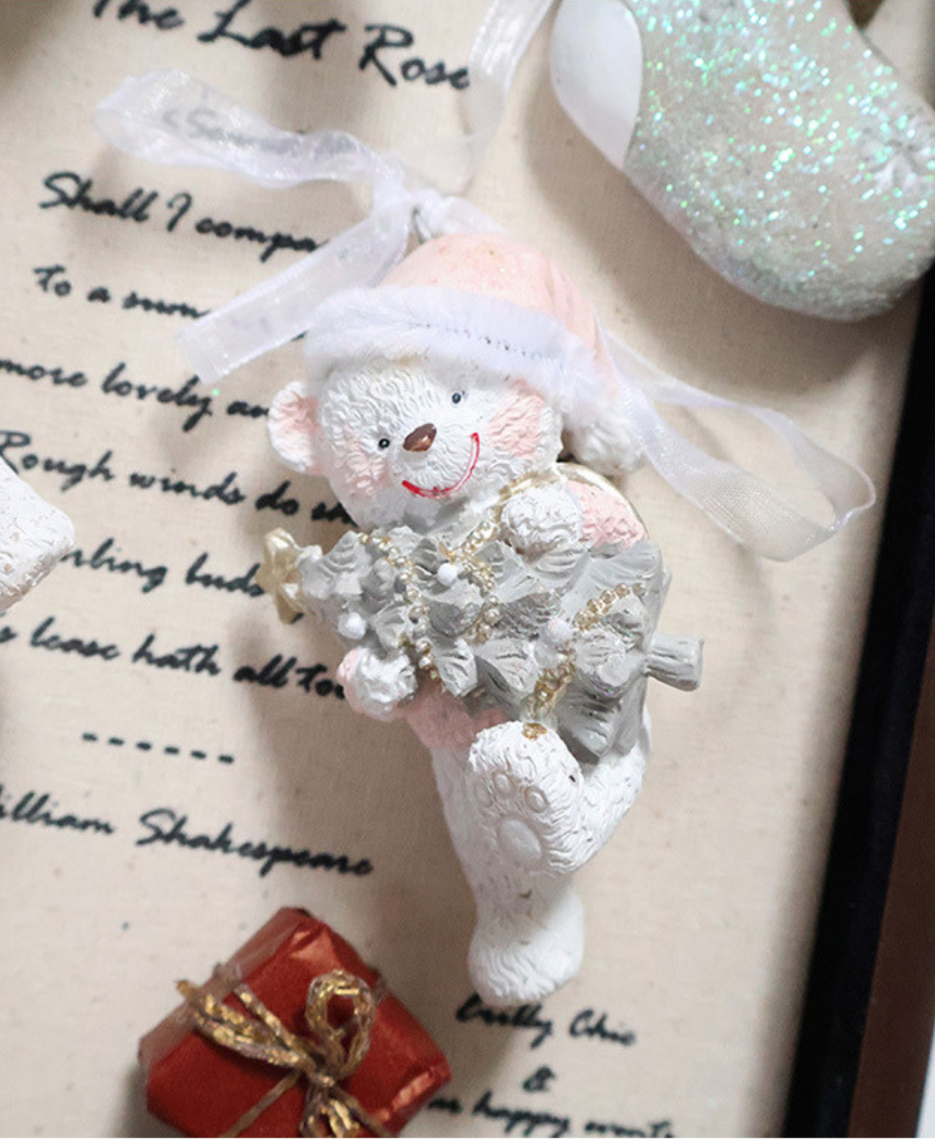 Cutie Bear Christmas Ornament