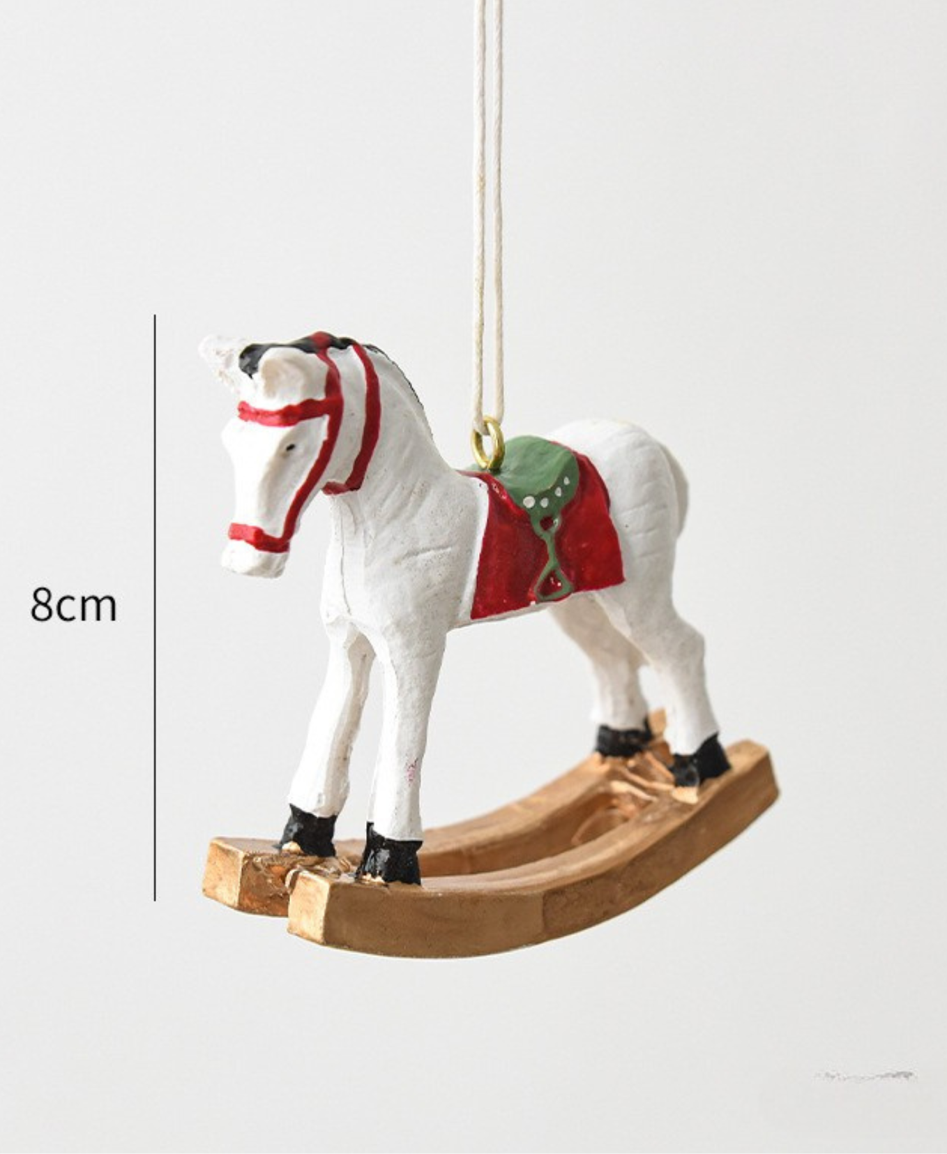 Retro Rocking Horse Christmas Ornament