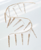 Golden Crystal Drop Ornament