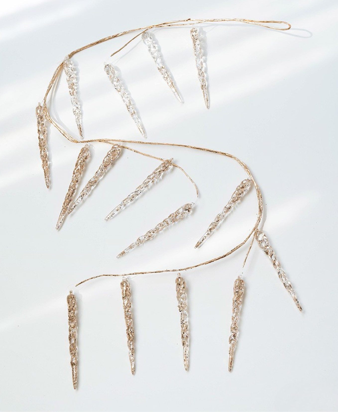 Golden Crystal Drop Ornament