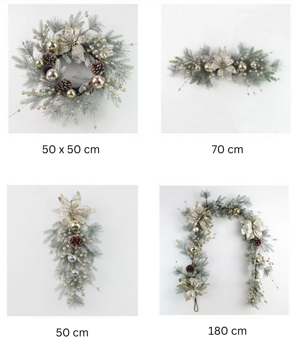 Minted Grace Holiday Wreath