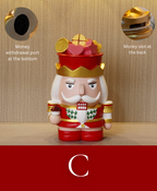 Nutcracker Guard Piggy Bank & Decoration