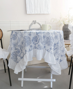 Eleanor Embroidered Round Tablecloth Floated Style