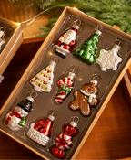 Holiday Treasures Glass Ornament Set