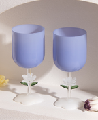 GIFTING INSPIRATION - Blue Jade Bloom Wine Glass
