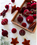 Velvet Ruby Ornament Set