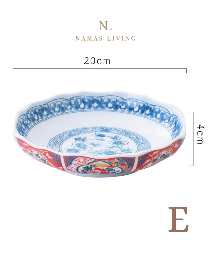 Imperial Chinoiserie Style Ceramic Plates
