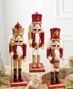 Burgundy & Gold Nutcracker - 25 cm