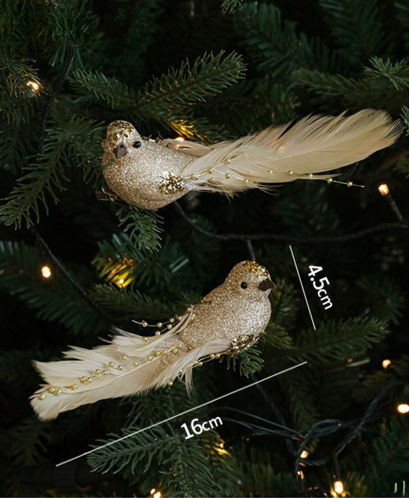 Whimsical Birds Christmas Ornament