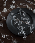 Frosted Crystal Christmas Ornament