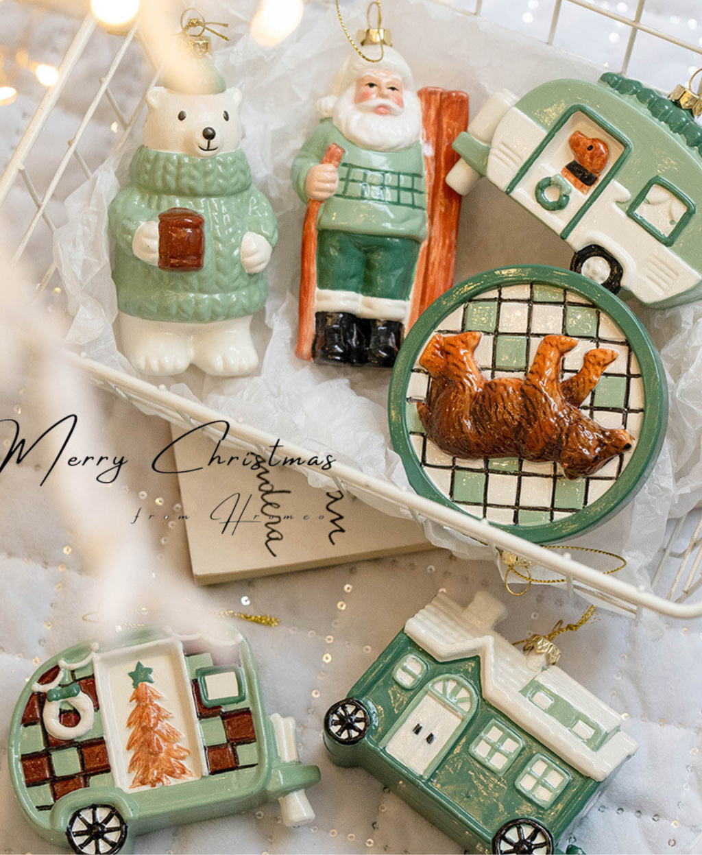 Charming Pastel Retro Ornament