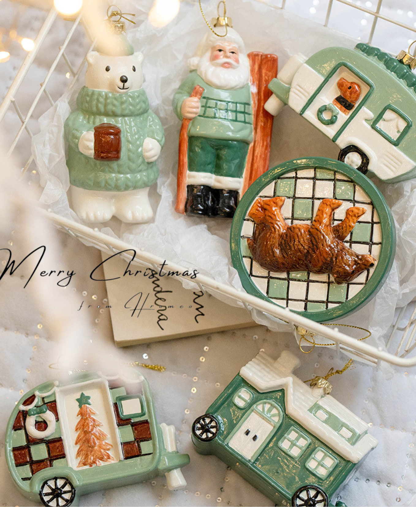 Charming Pastel Retro Ornament