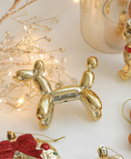 Gold Balloon Dog Tree Ornament