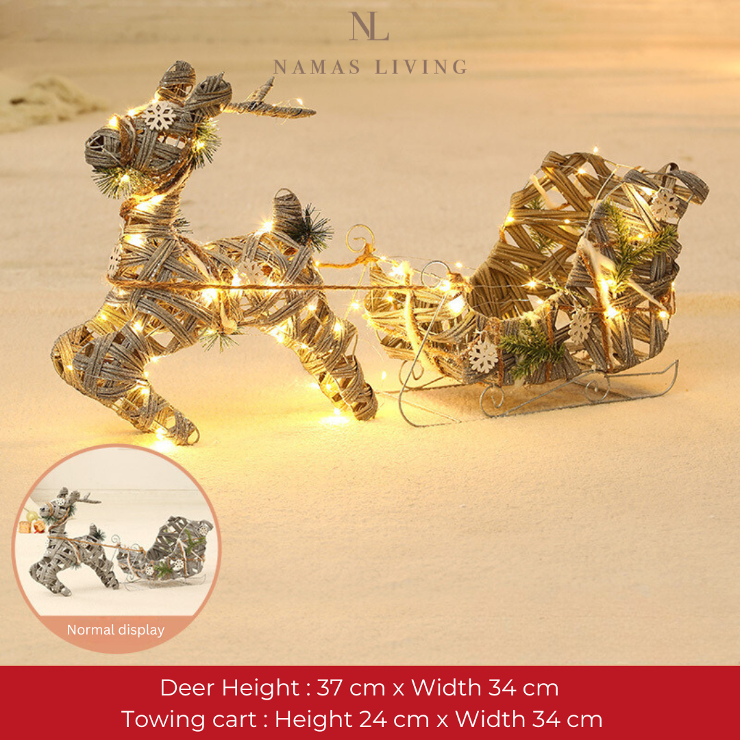 Enchanted Glowing Deer Ornaments