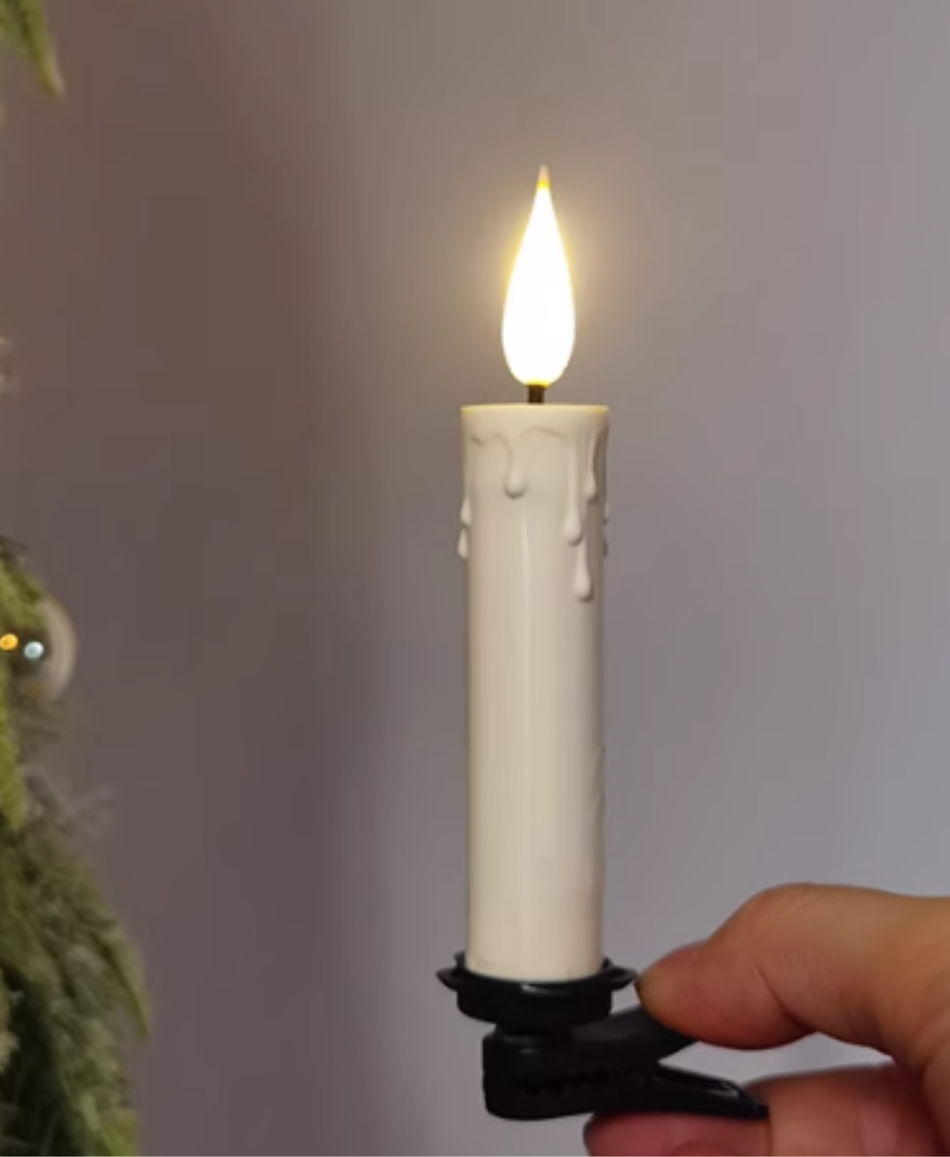 Christmas Tree Candle Clip Set