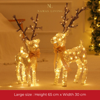 Enchanted Glowing Deer Ornaments