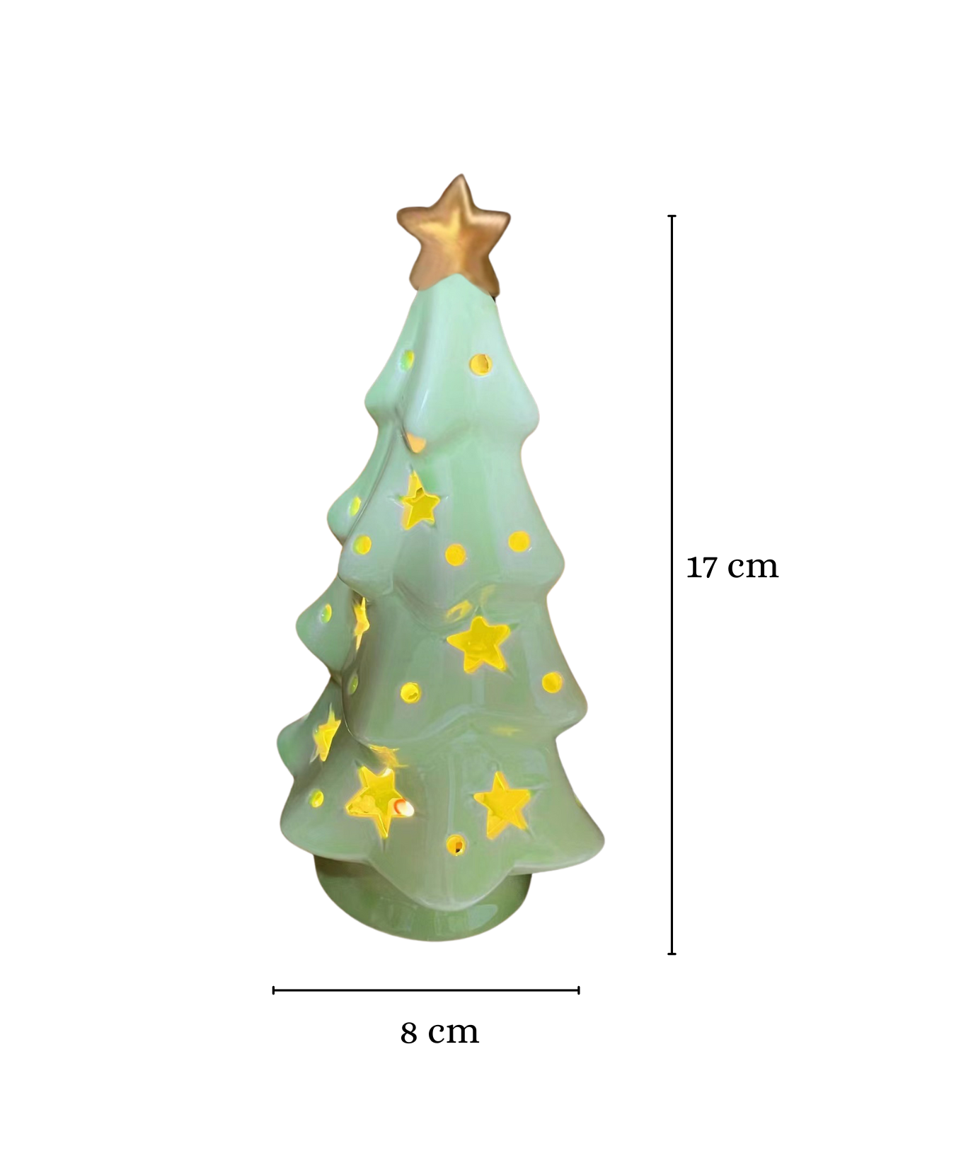 Ceramic Christmas Tree LED Night Light