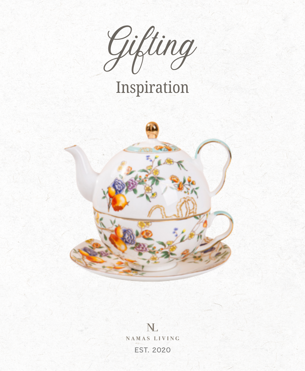 GIFTING INSPIRATION - Pomegranate Bloom Teapot