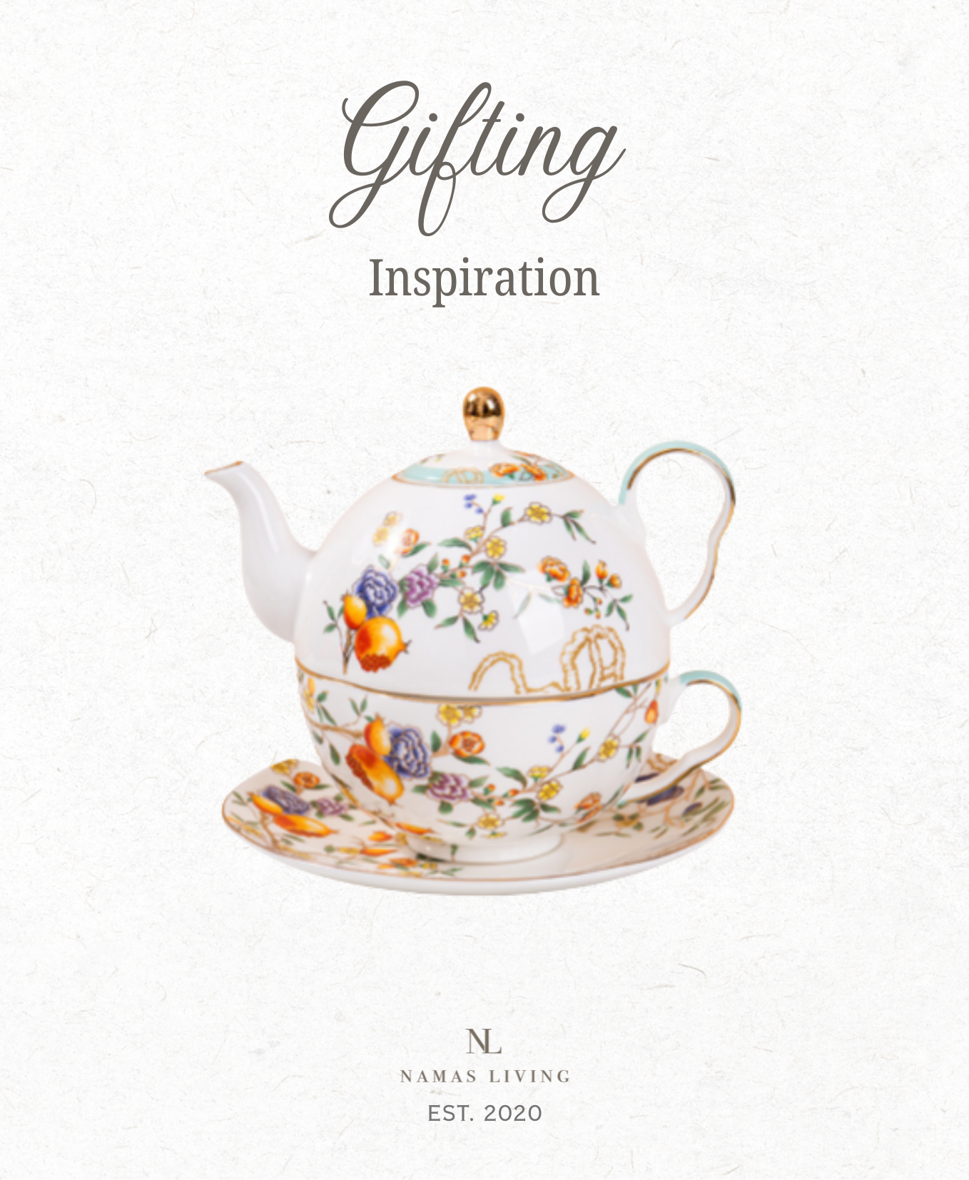 GIFTING INSPIRATION - Pomegranate Bloom Teapot