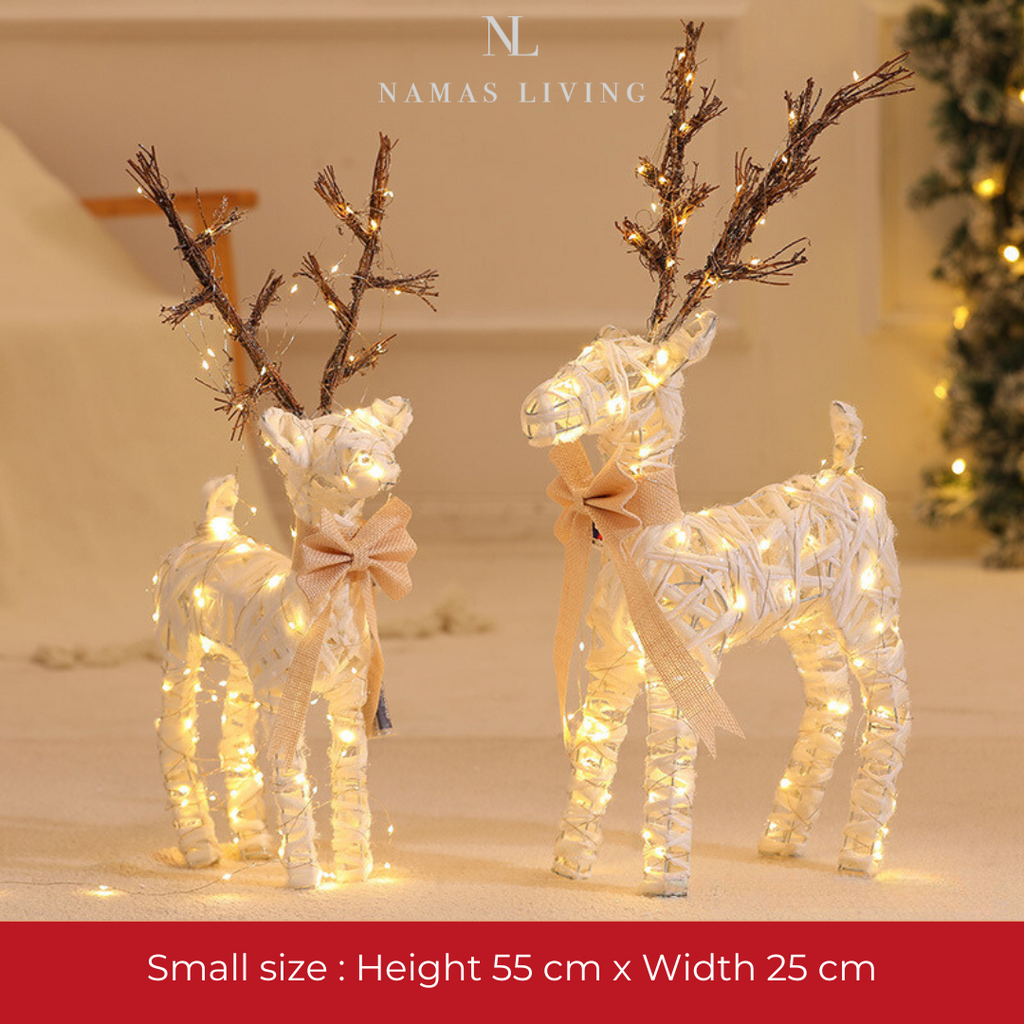 Enchanted Glowing Deer Ornaments