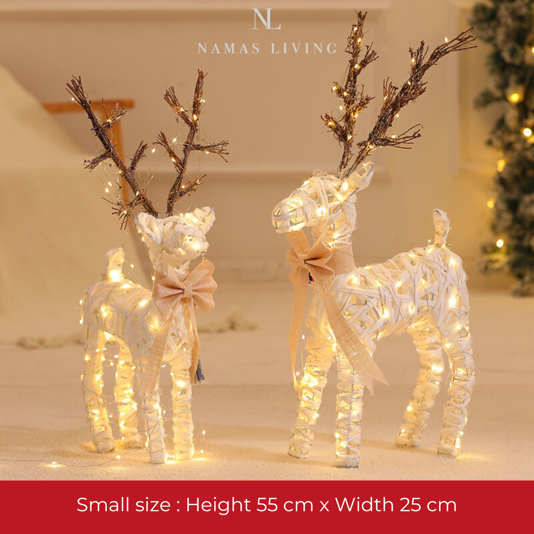Enchanted Glowing Deer Ornaments