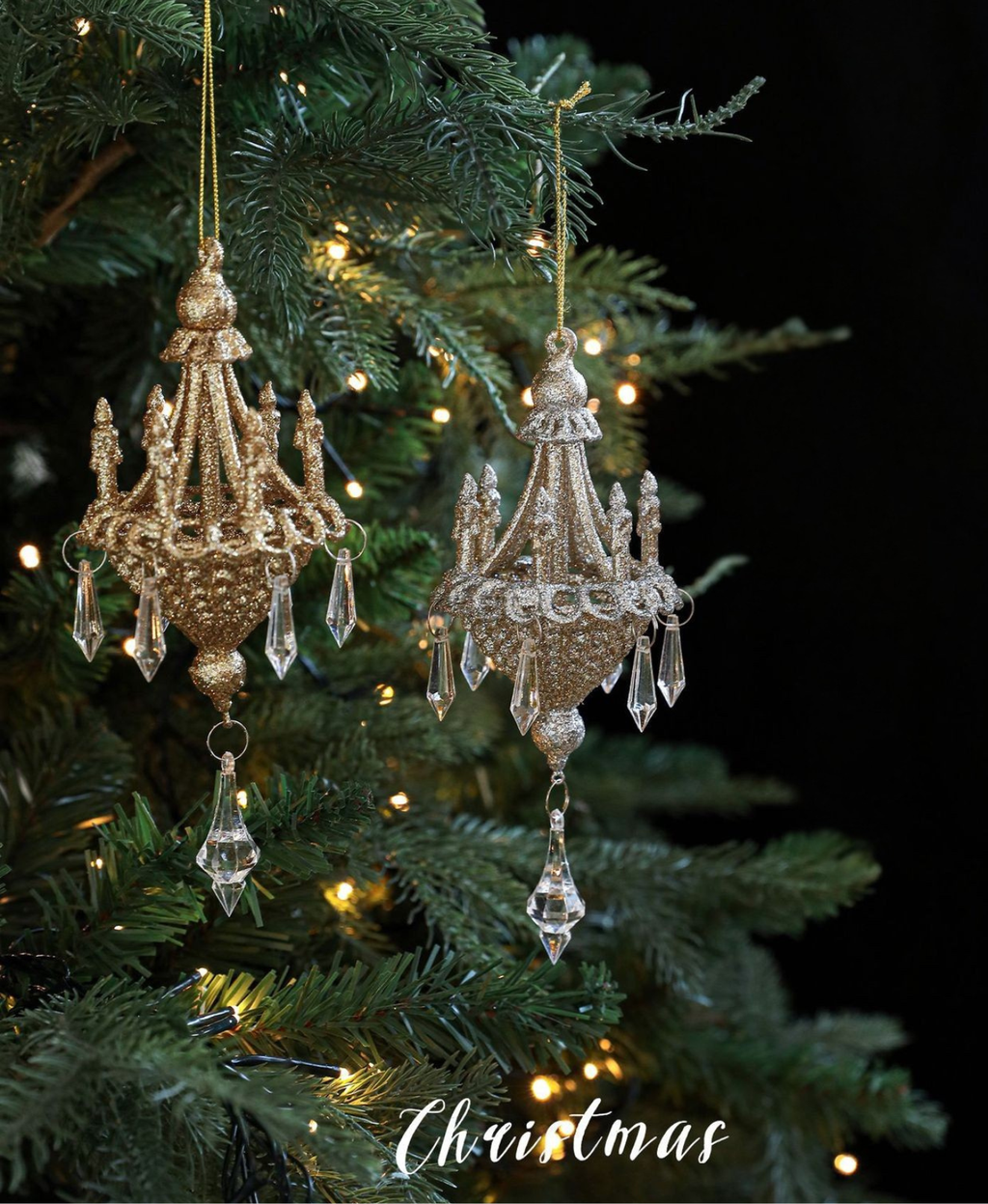 Crystal Chandelier Tree Ornament