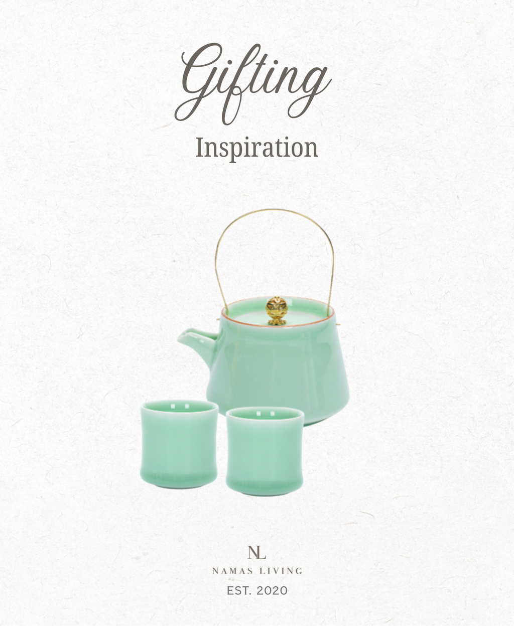 GIFTING INSPIRATION - Bamboo Jade Ceramic Tea Set