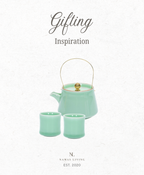 GIFTING INSPIRATION - Bamboo Jade Ceramic Tea Set