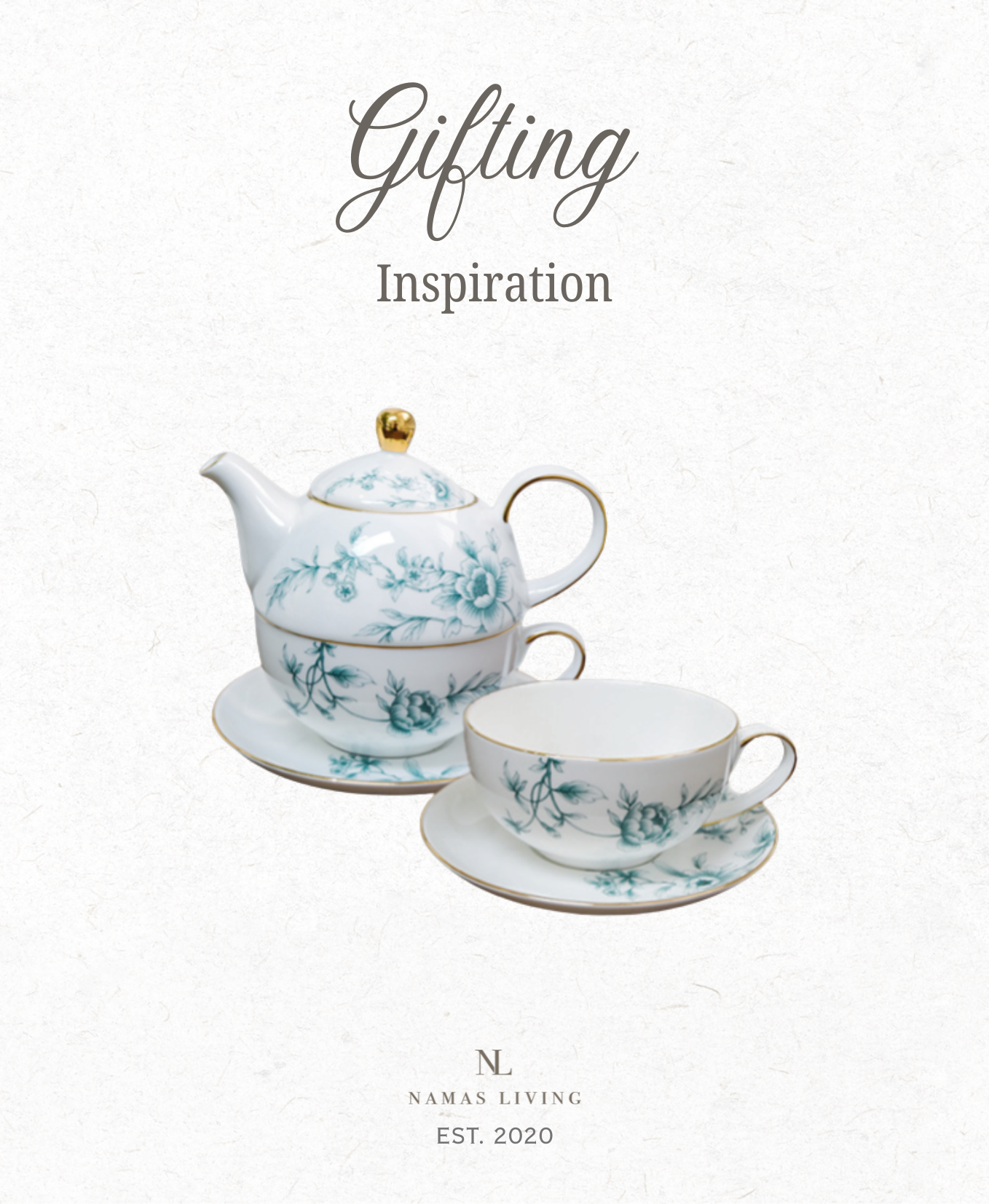 GIFTING INSPIRATION - Celeste Floral Teapot & Cups Set
