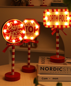 Christmas Stop Sign LED Light
