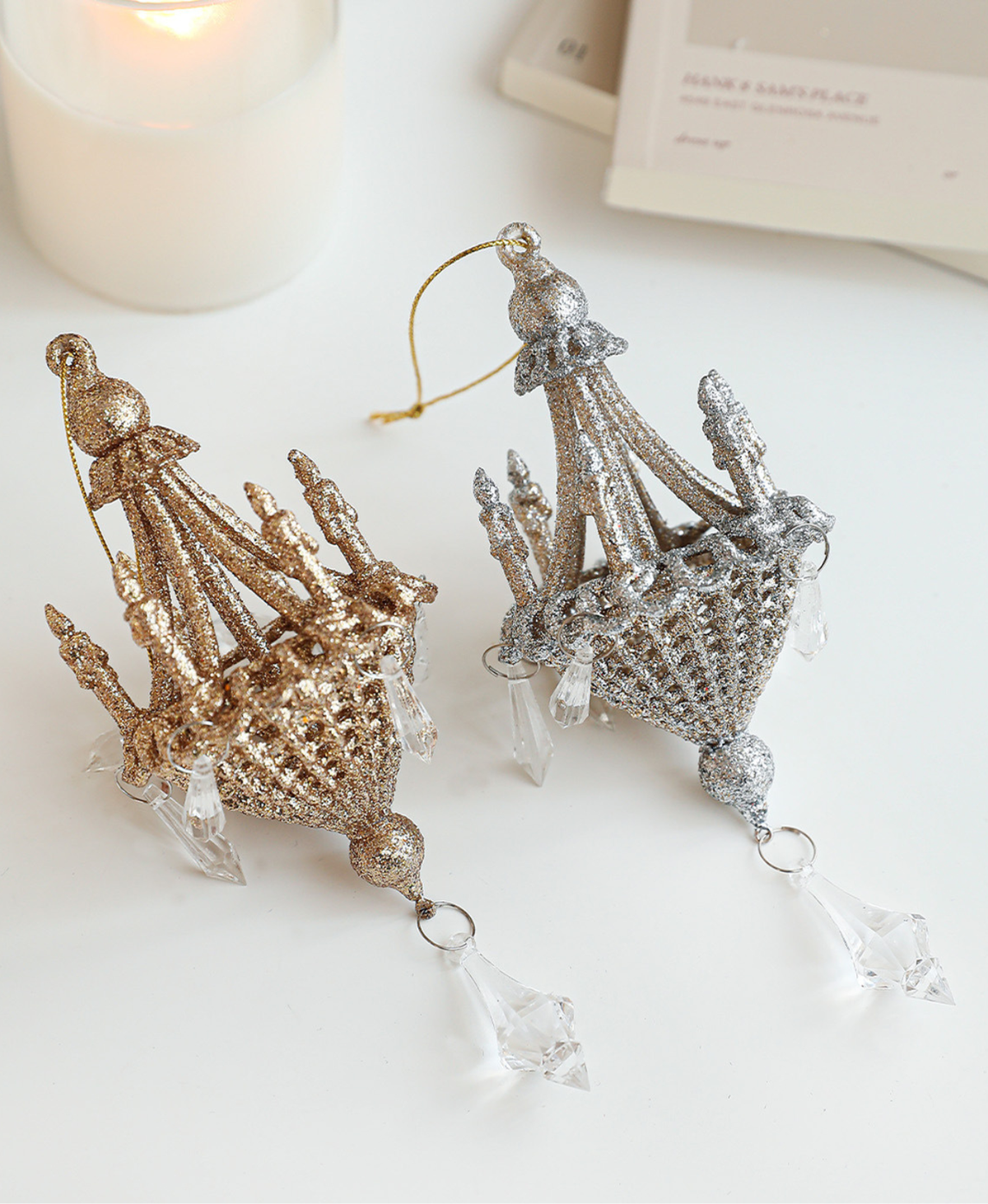 Crystal Chandelier Tree Ornament