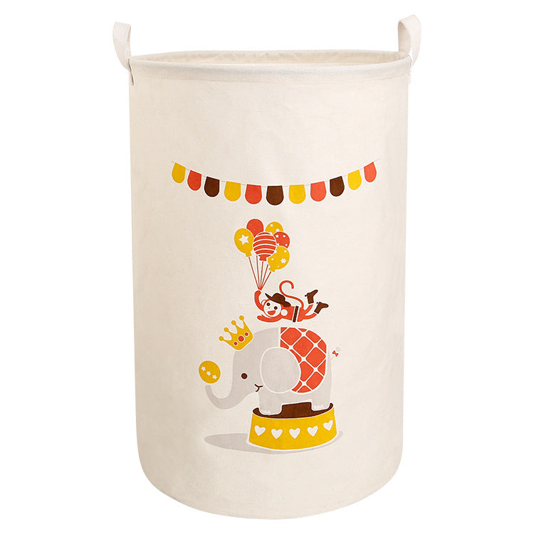 Round Baskets Toys Folding Organizer