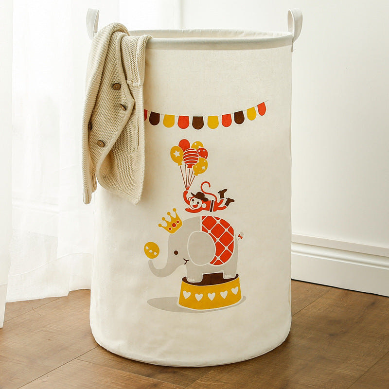 Round Baskets Toys Folding Organizer