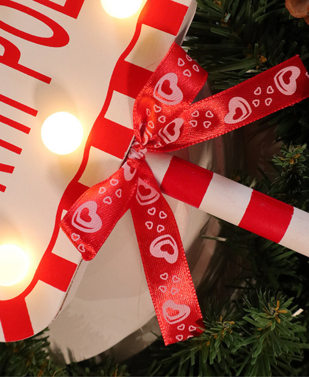 Christmas Stop Sign LED Light
