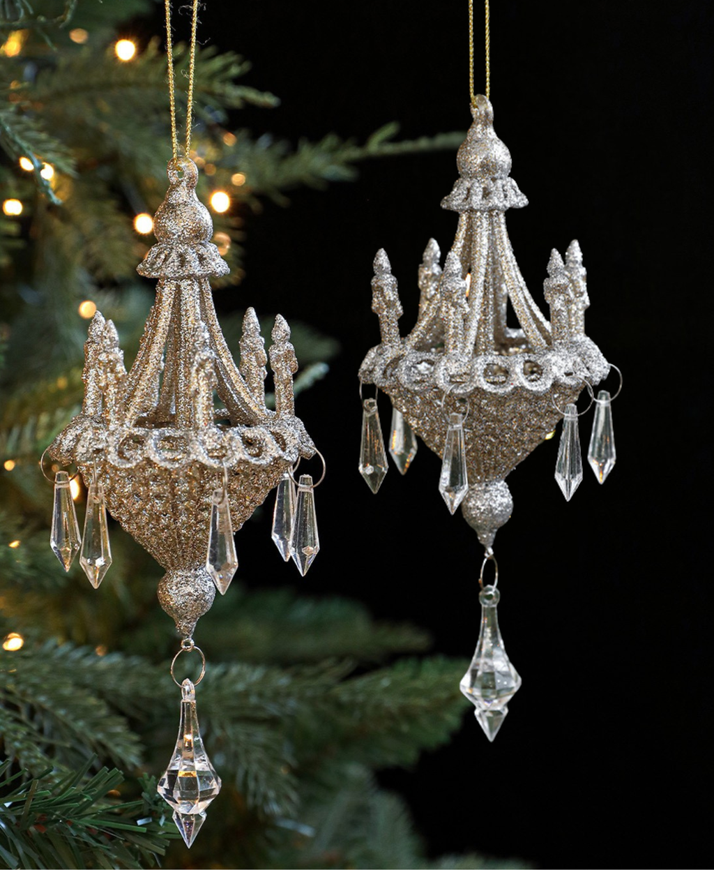 Crystal Chandelier Tree Ornament