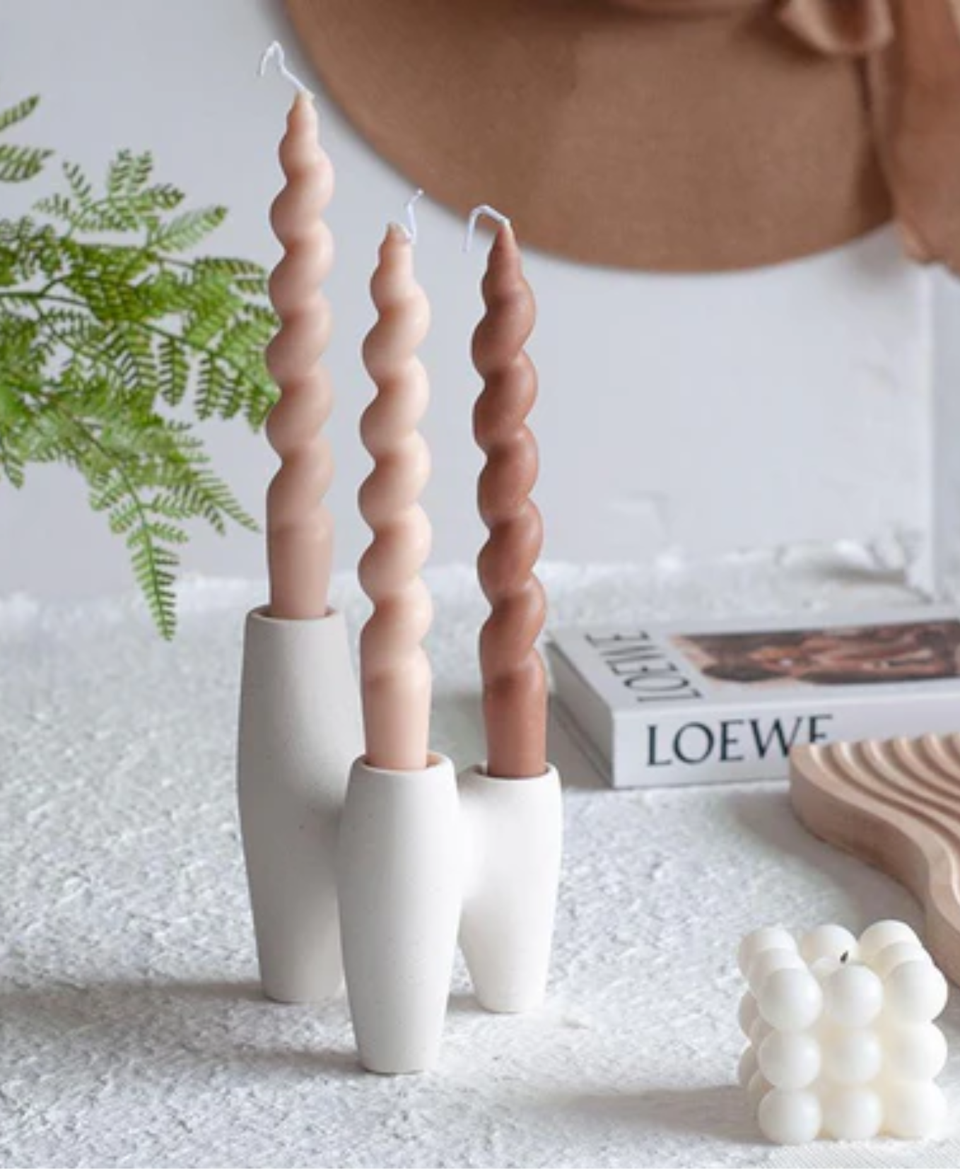 Erlan Candle Holder Ceramic
