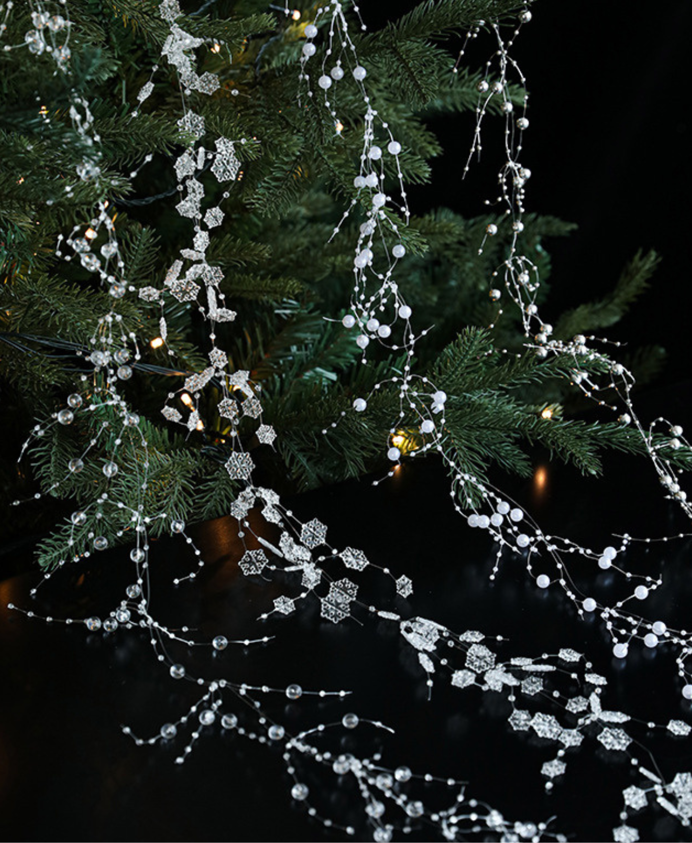 Pearl Crystal Holiday Ornament