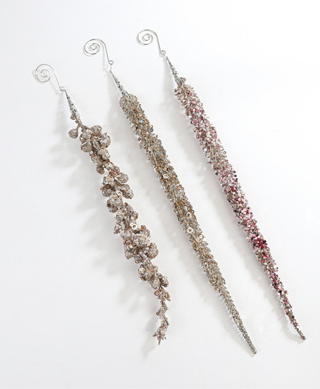 Glitter Sequin Branch Ornament