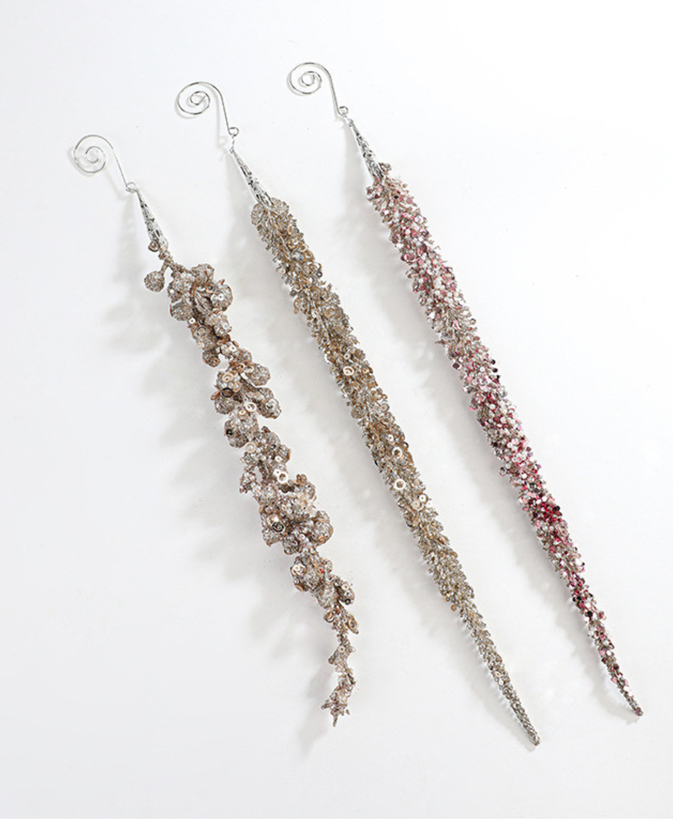 Glitter Sequin Branch Ornament