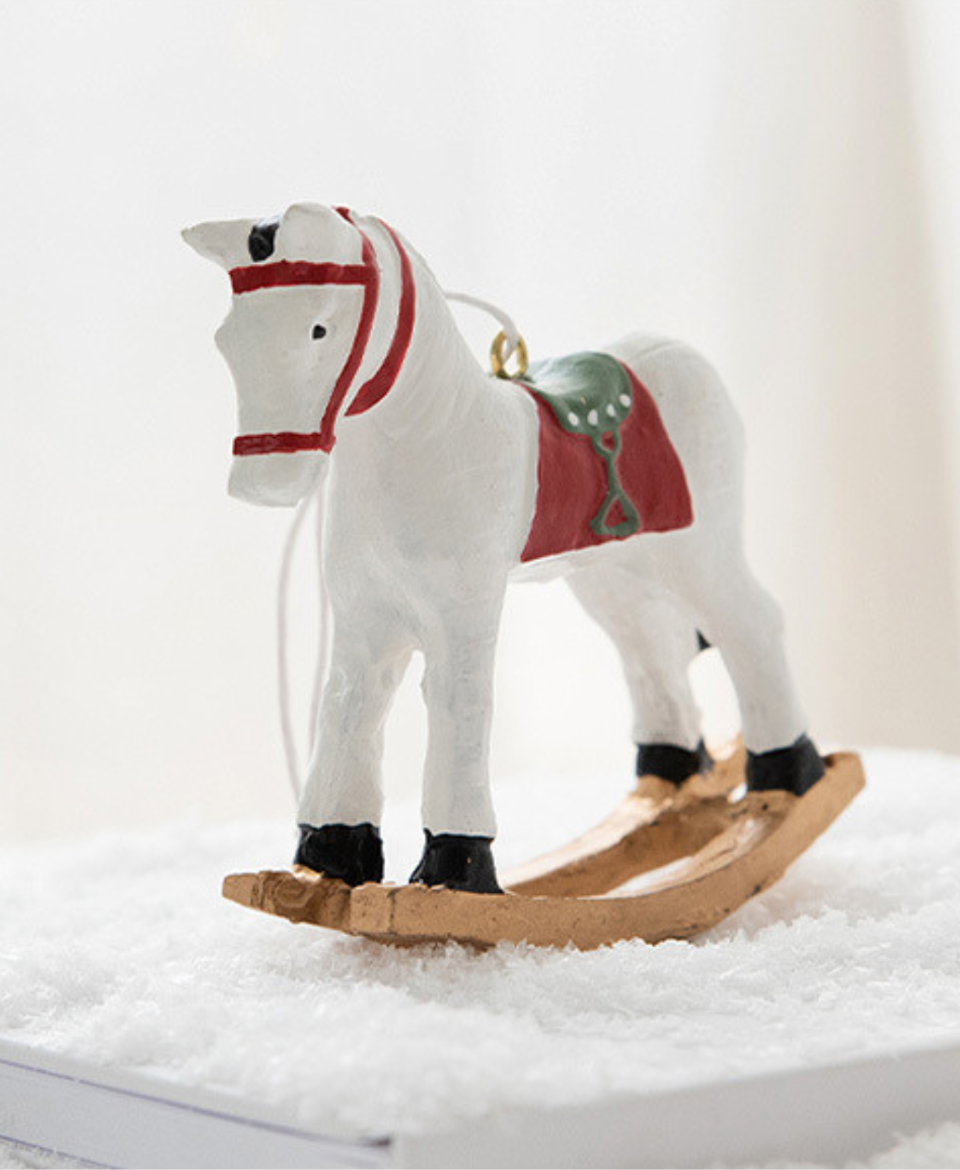 Retro Rocking Horse Christmas Ornament